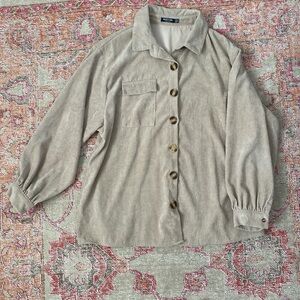 Corduroy Jacket Top